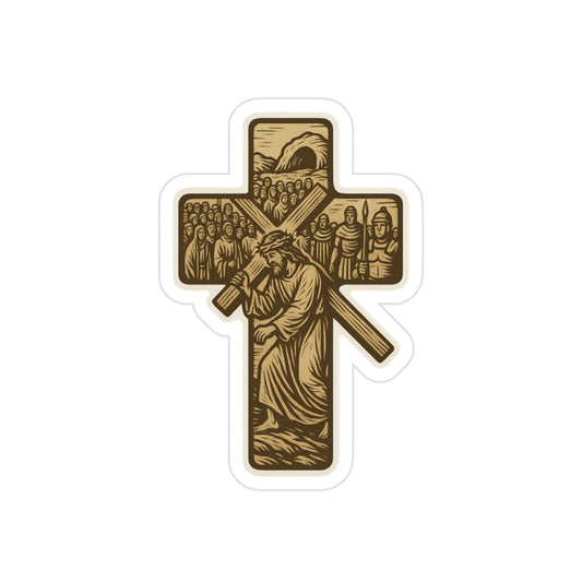 Stations of the Cross Easter sticker